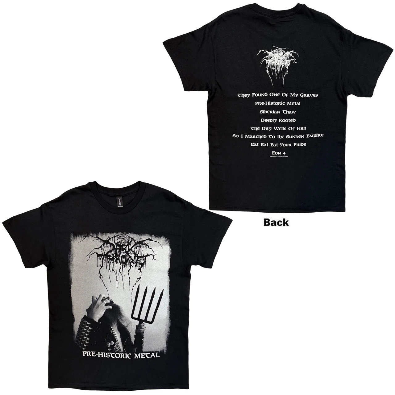 Tričko Darkthrone - Pre-Historic Metal (Black) (Back Print)