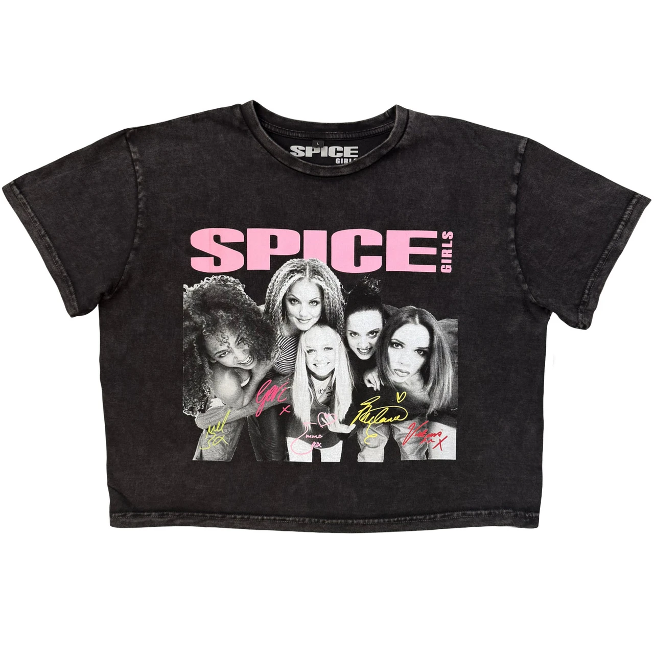Dámsky Crop Top Spice Girls - Canada (Charcoal Grey)