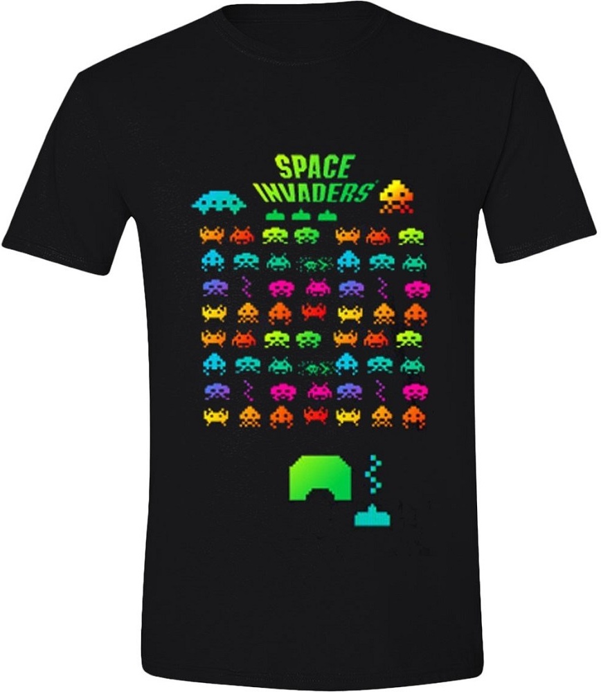 Tričko - Space Invaders - Multi Coloured 