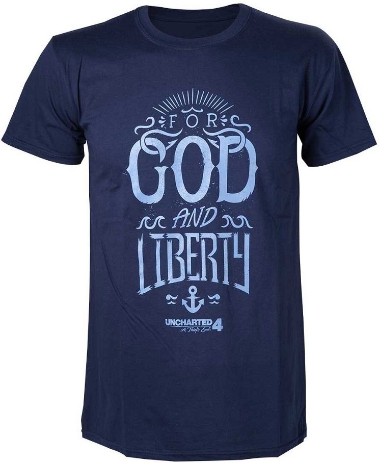 Tričko - Uncharted 4 - For God and Liberty