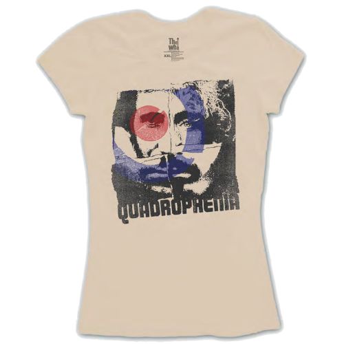 Dámske tričko The Who - Four Square, cream