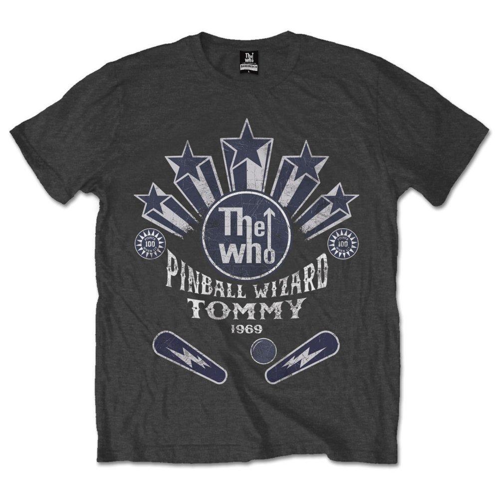 Tričko The Who - Pinball Wizard Flippers, charcoal grey