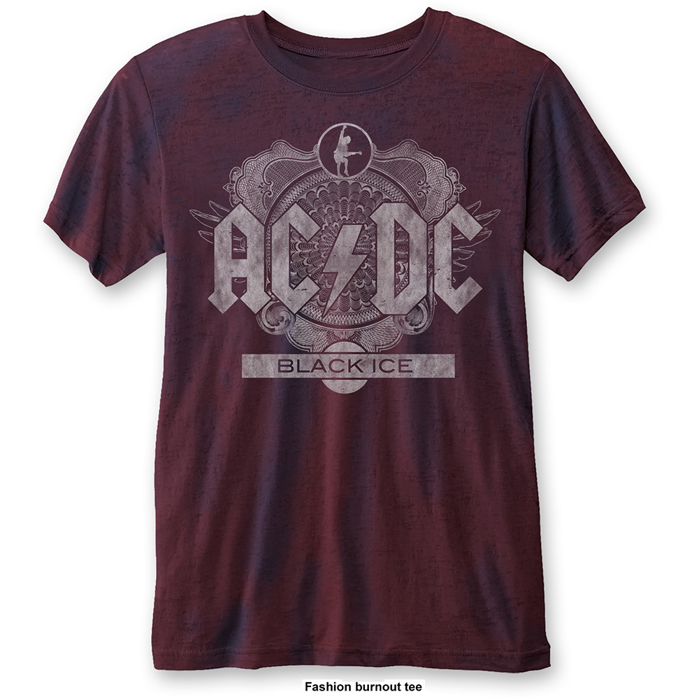 Tričko AC/DC - Black Ice (Bordové)