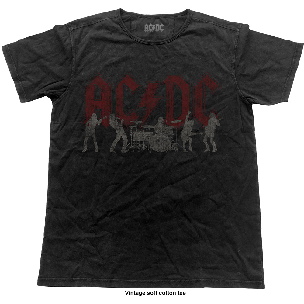 Tričko AC/DC - Silhouettes (Šedé)
