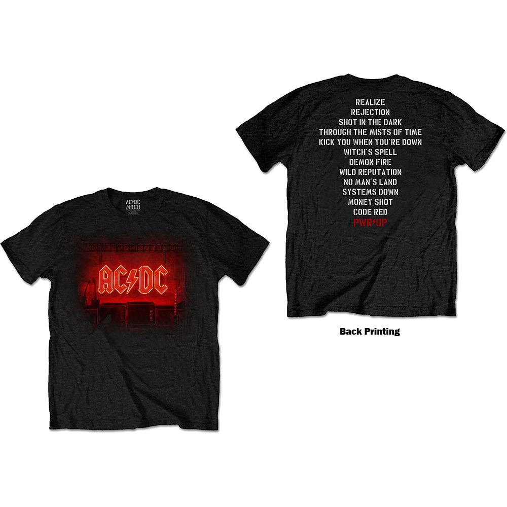 Tričko AC/DC - Dark Stage/Tracklist