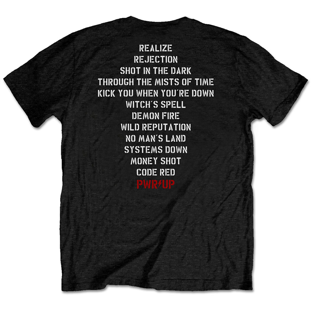 Tričko AC/DC - Dark Stage/Tracklist