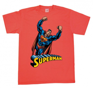 Detské tričko Superman - Flying (Červené)