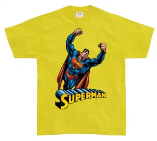 Detské tričko Superman - Flying (Žlté)