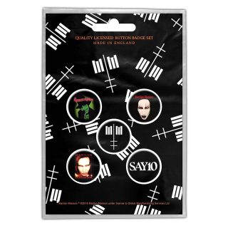 Set odznakov - Marilyn Manson - Cross Logo