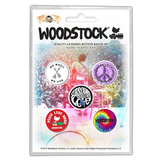 Set odznakov - Woodstock - Surround Yourself