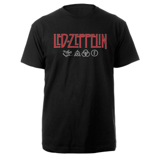 Tričko Led Zeppelin - Logo & Symbols
