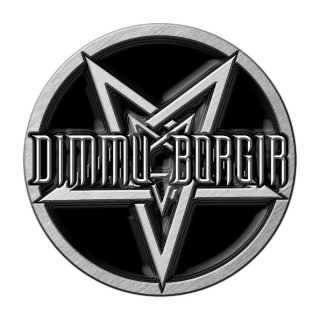 Kovový odznak Dimmu Borgir - Pentagram