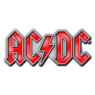 Kovový odznak AC/DC - Red Logo