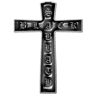 Kovový odznak Black Sabbath - Cross