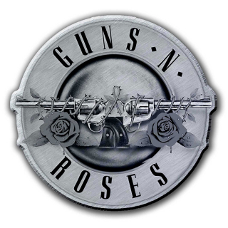 Kovový odznak Guns N' Roses - Bullet Logo