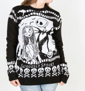 Unisex vianočný sveter The Nightmare Before Christmas - Seriously Spooky
