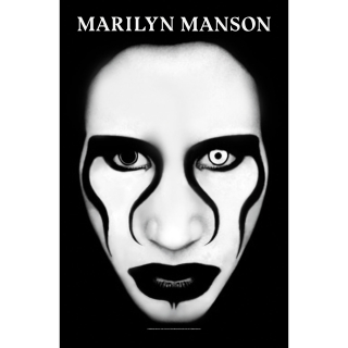 Textilný plagát Marilyn Manson - Defiant Face