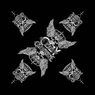 Bandana/šatka - Ozzy Osbourne - Skull & Wings 