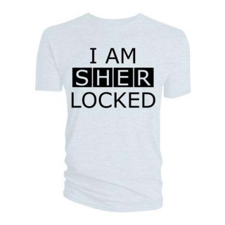 Tričko Sherlock - I Am Sherlocked (biele)
