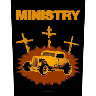 Veľká nášivka - Ministry - Jesus Built My Hot-Rod