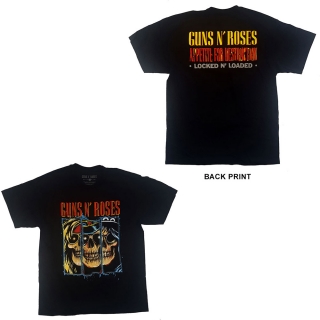 Tričko Guns N' Roses - Skulls Appetite For Destruction Red (Ex-Tour/Back Print)