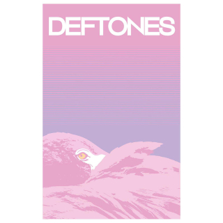 Textilný plagát Deftones - Flamingo