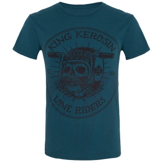 Tričko King Kerosin - Watercolour - Lone Riders Turquoise