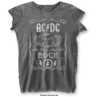 Dámske tričko AC/DC - Cannon Swig (Burn Out)
