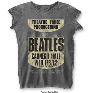 Dámske fashion tričko The Beatles - Carnegie Hall (Burn Out)