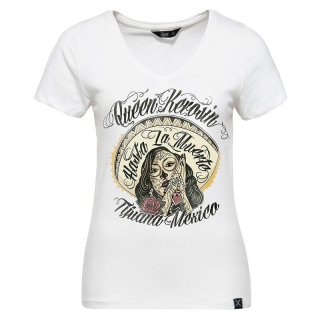 Dámske tričko Queen Kerosin - Hasta La Muerte White