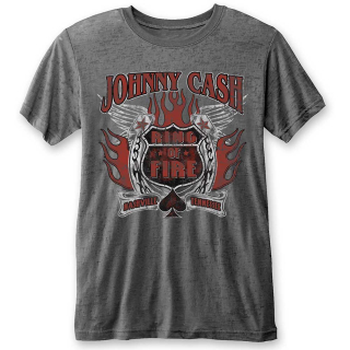 Fashion tričko Johnny Cash - Ring of Fire (Burn Out)