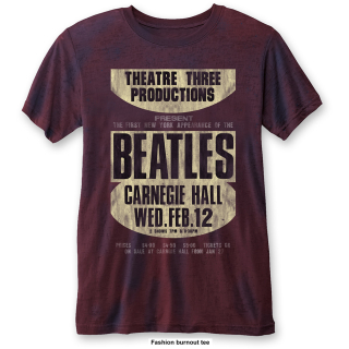 Fashion tričko The Beatles - Carnegie Hall (Burn Out)