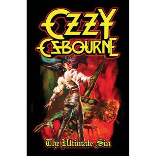 Textilný plagát Ozzy Osbourne - The Ultimate Sin