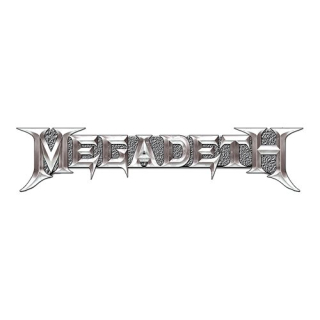 Kovový odznak Megadeth - Chrome Logo
