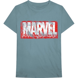 Tričko Marvel Comics - Distressed Dripping Logo
