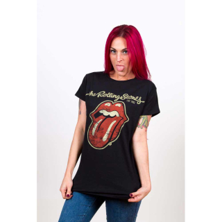 Dámske tričko The Rolling Stones - Plastered Tongue