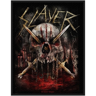 Malá nášivka Slayer - Skull & Swords
