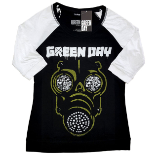 Unisex Raglan tričko Green Day - Green Mask
