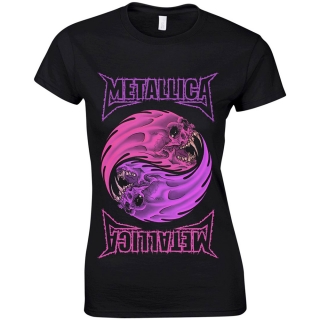 Dámske tričko Metallica - Yin Yang Purple