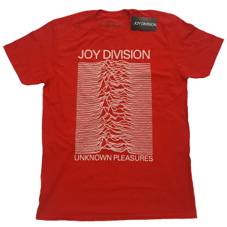 Tričko Joy Division - Unknown Pleasures White On Red