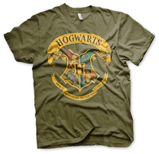 Tričko Harry Potter - Hogwarts Crest (Zelené)