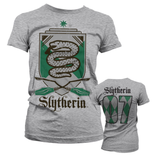 Dámske tričko Harry Potter - Slytherin 07 (Sivé)