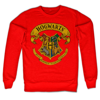 Sweatshirt Harry Potter - Hogwarts Crest (Červený)