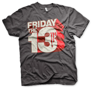 Tričko Friday The13th - Block Logo, dark grey