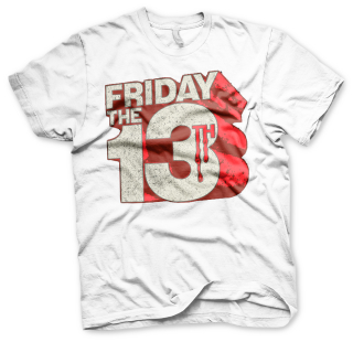 Tričko Friday The13th - Block Logo, white