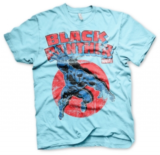 Tričko Marvel Comics - Black Panther (Bledo Modré))