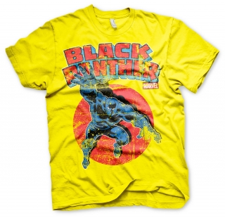 Tričko Marvel Comics - Black Panther (Žlté)