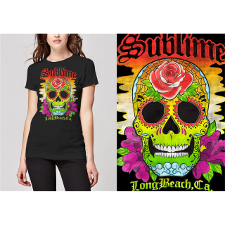 Dámske tričko Sublime - Colour Skull