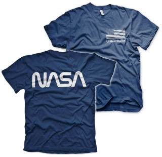 Tričko NASA - Black Flag (Modré)