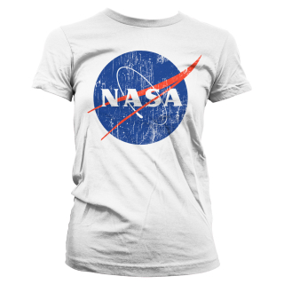Dámske tričko NASA - Washed Insignia (Biele)